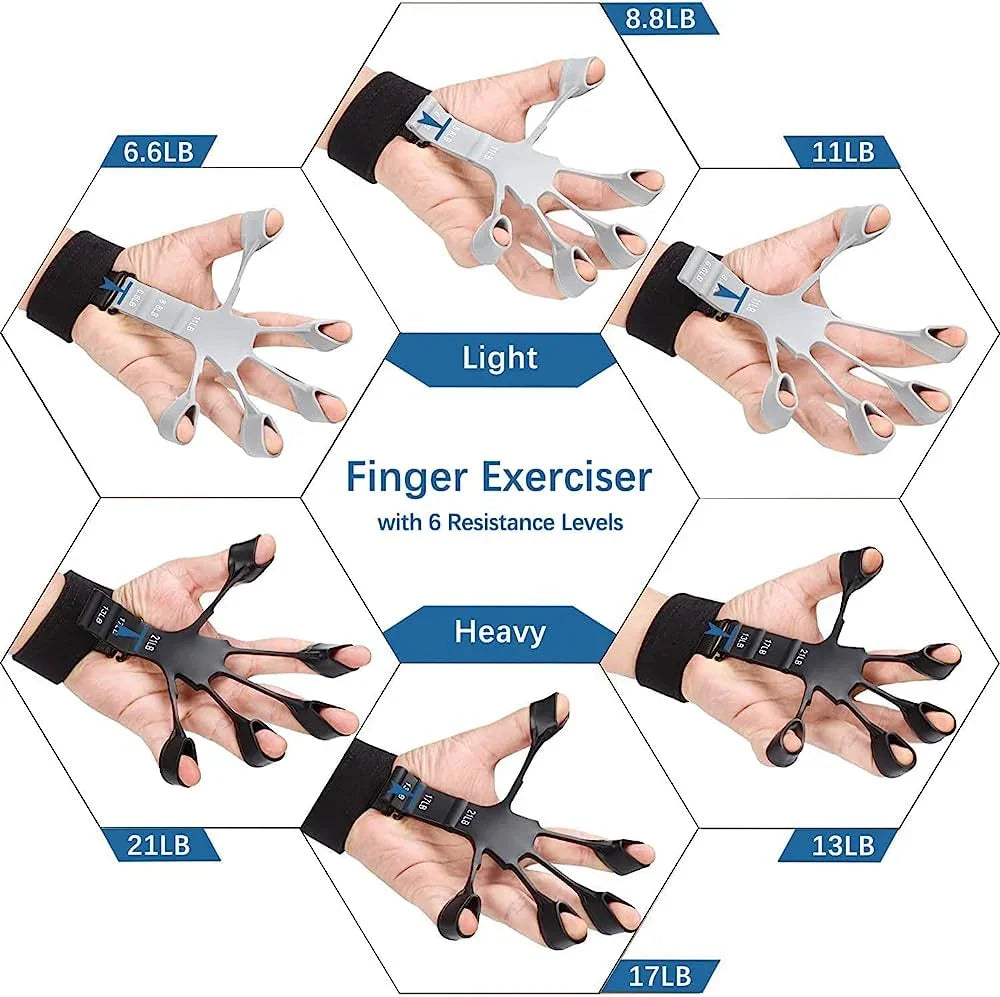 💪 Metal-Hook Grip Strength Trainer – Adjustable Hand Exerciser for Power & Endurance