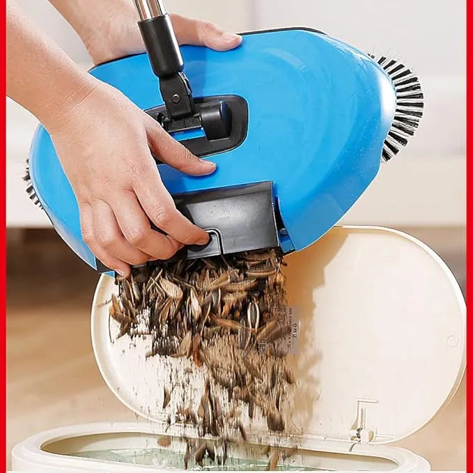 🧹✨ Magic 360° Floor Sweeper – Manual Rotating Cleaning Brush for Home & Office