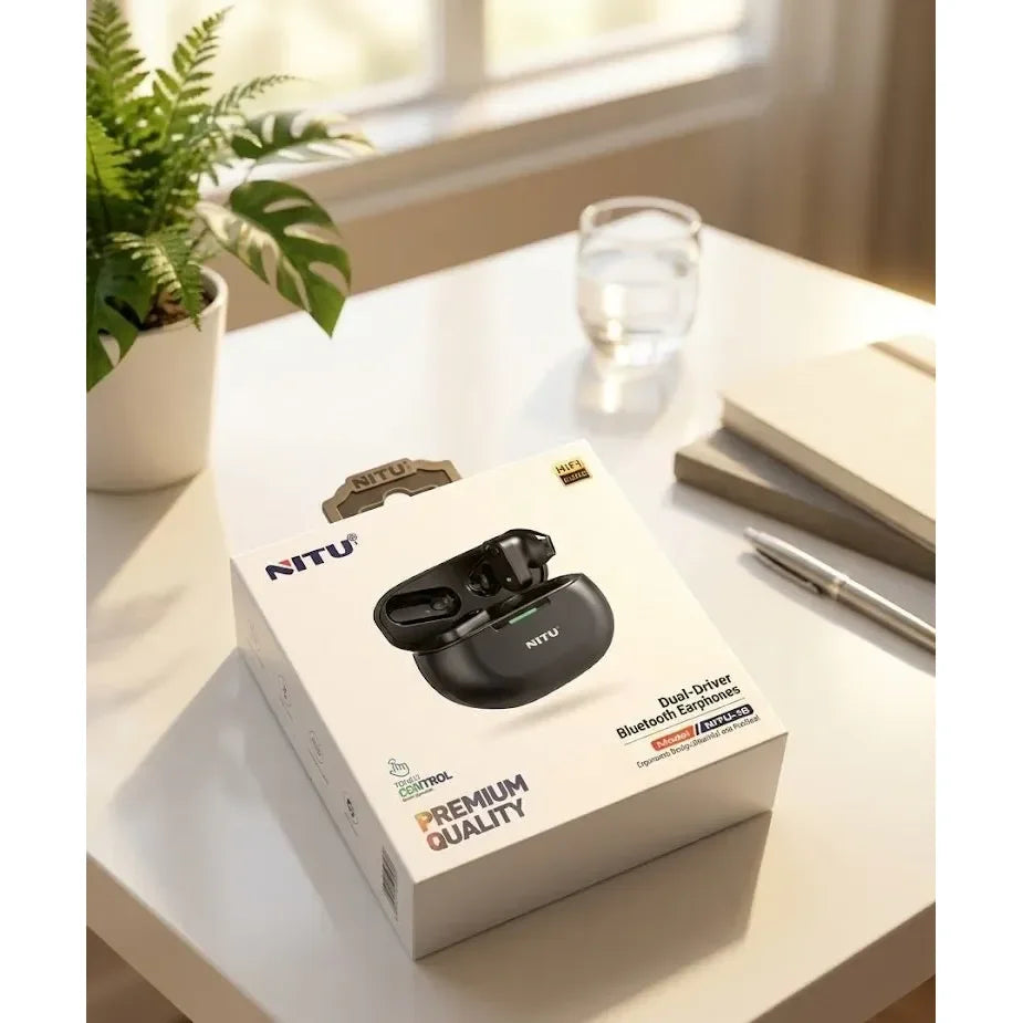 Nitu - Dual-Driver Bluetooth Earphones