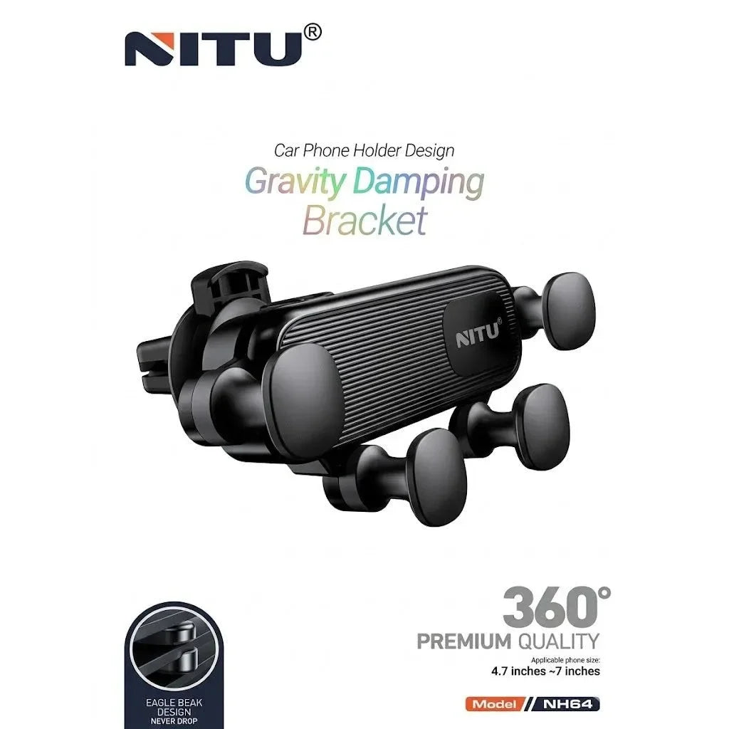 Nitu - Gravity Damping Bracket Car Phone Holder